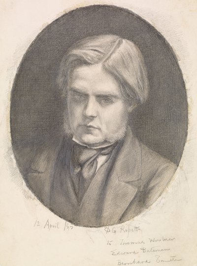 Portrait of William Holman Hunt (1827-1910) by Dante Gabriel Charles Rossetti